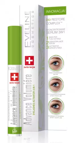 Ser/Primer gene - Ser regenerator pentru gene 3in1 Advance Volumiere Eveline 10 ml