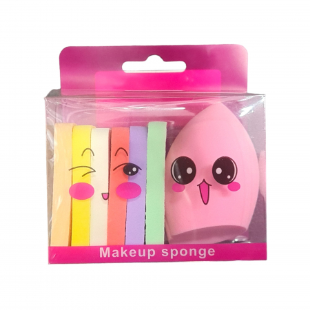 Bureti machiaj - Set 6 buretei plati /BB Sponge