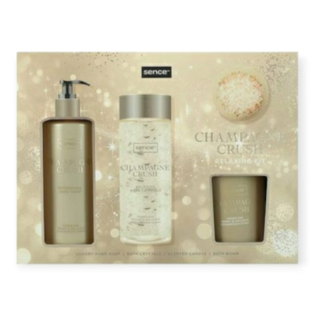 Sapun solid/lichid - Set cadou Champagne Crush Relaxing Kit Sence