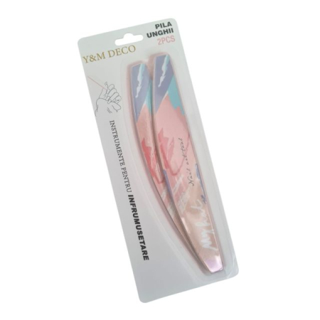 ACCESORII MANICHIURA/PEDICHIURA - Set de 2 pile de unghii din carton Y&M Deco