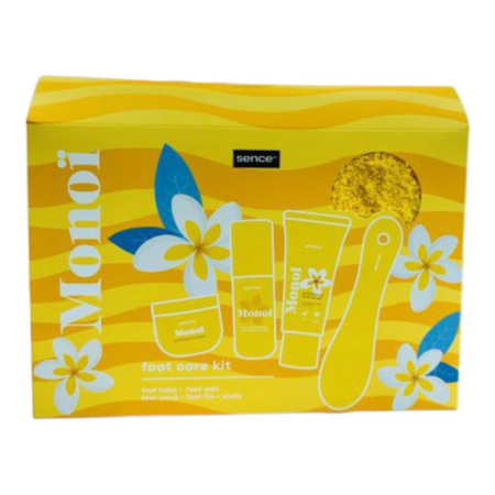 Produse pentru picioare - Set pentru îngrijirea picioarelor ("foot care kit") Sence Collection cu Monoi