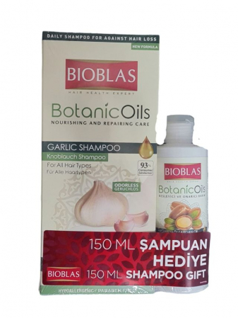 INGRIJIRE PAR - Set Sampon cu Extract de Usturoi 360 ml + Sampon cu Argan 150 ml Bioblas