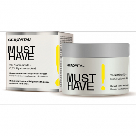 Sorbet-Cremă Booster Hidratare 2% Niacinamidă Gerovital Must Have