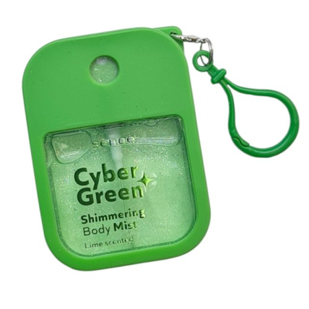 INGRIJIRE CORP - Spray de corp cu sclipici cu husă din silicon cu breloc Lime Sence 35 ml