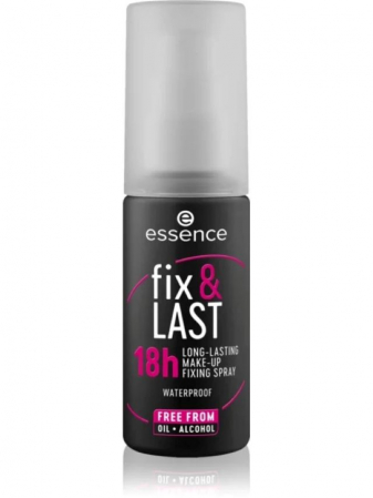 Spray fixare make-up - Spray fixare machiaj rezistent fix & LAST 18h Essence 50 ml