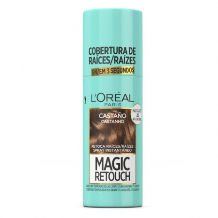 Nuantator - Spray Instant pentru Camuflarea Radacinilor Crescute Castano Magic Retouch L’Oreal 100 ml