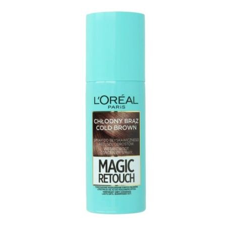Nuantator - Spray Instant pentru Camuflarea Rădăcinilor Crescute Cold Brown Magic Retouch L’Oreal 75 ml