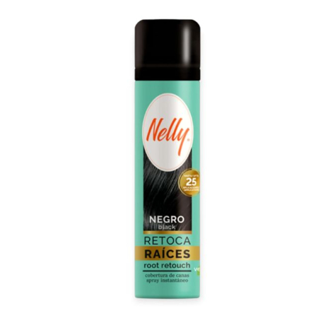 Nuantator - Spray Negru pentru acoperirea rădăcinilor între vopsiri Nelly 75 ml