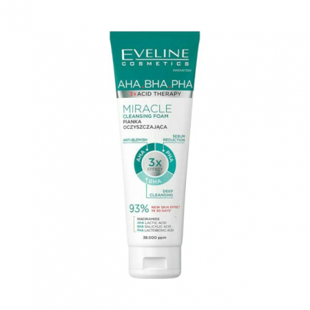 Spuma demachianta - Spumă de curățare 3 x Acid Therapy Eveline 140 ml