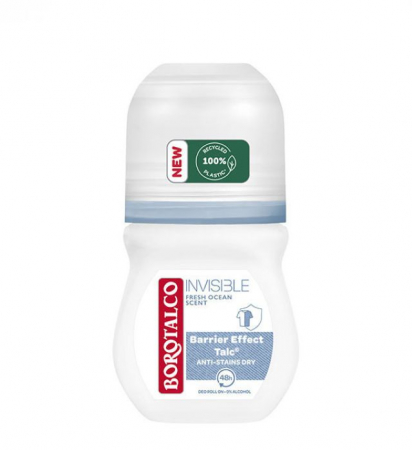 INGRIJIRE CORP - Stick roll-on Invisible Fresh Ocean Scent 50 ml Borotalco