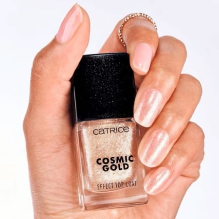 Top Coat cu effect Cosmic Gold Catrice 10.5 ml [3]
