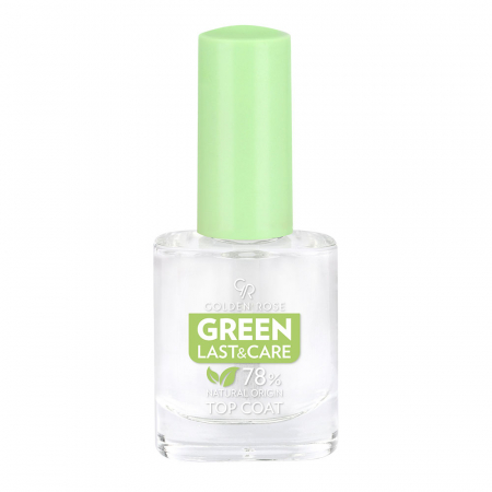 Baza, Top coat, Tratamente - Top Coat pentru lac de unghii (oja) Green Last&Care 10,2ml