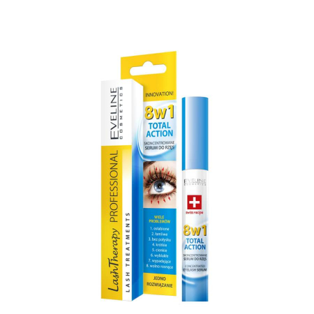 Ser/Primer gene - Total Action Concentrated Eyelash Serum 8in1 Eveline