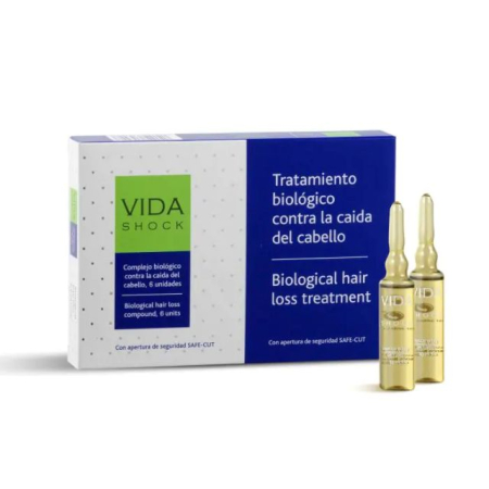 INGRIJIRE PAR - Tratament biologic împotriva căderii părului Vida Shock 6 fiole x 10 ml Luxana