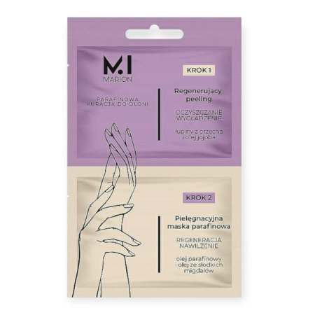 Crema maini - Tratament pentru mâini cu parafină - Peeling regenerant + Mască cu parafină Marion