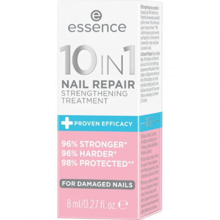 Baza, Top coat, Tratamente - Tratament pentru unghii THE 10IN1 NAIL REPAIR Essence 8 ml