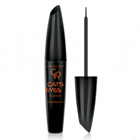 Machiaj Ochi - Tus de pleoape Cat's Eyes Liner Negru Mat Golden Rose