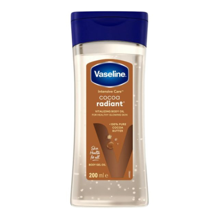 Ulei masaj - Ulei de corp gel Vaseline Intensive Care Cocoa Radiant Vitalizing Body Oil 200 ml