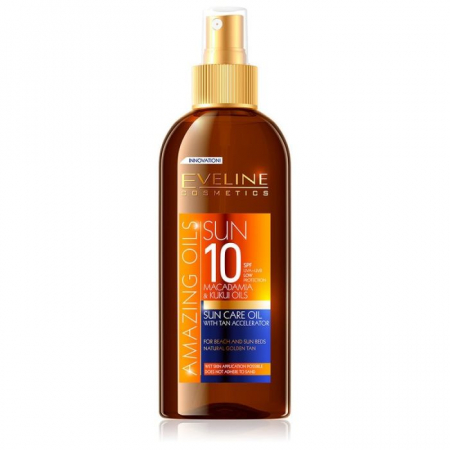 Protectie solara - Ulei de plaja cu SPF Amazing Oils Eveline