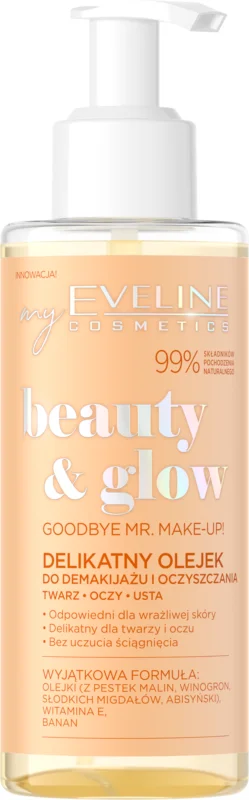 Lapte demachiant - Ulei pentru curatarea si indepartarea delicata a machiajului Beauty & Glow