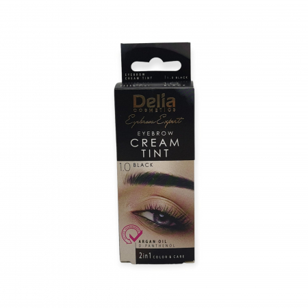 Vopsea sprancene - Vopsea pentru Sprancene 1 Black Delia