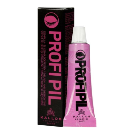 Vopsea sprancene - Vopsea profesională pentru gene și sprâncene 1 Negru Kallos Profi Pil 15 ml