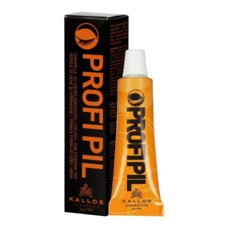 Vopsea sprancene - Vopsea profesională pentru gene și sprâncene 3 Maro - Șaten Kallos Profi Pil 15 ml