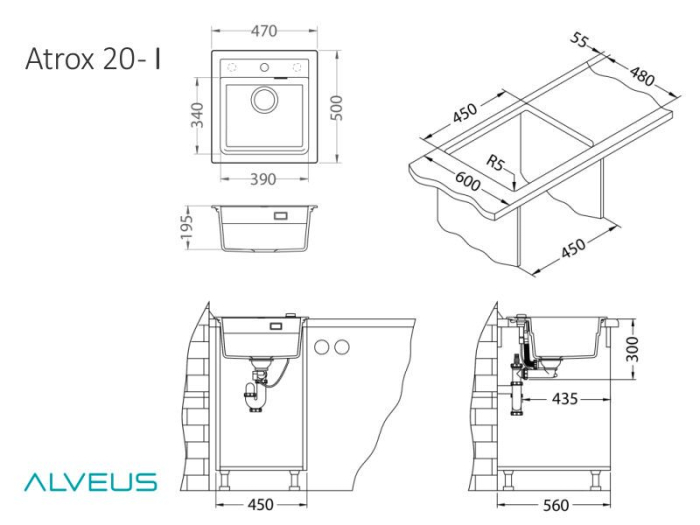 Chiuveta compozit Atrox 20 [4]