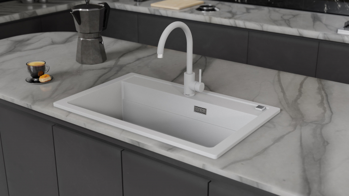 Chiuveta compozit Atrox 40 alb [2]