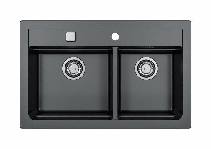 Chiuveta compozit Atrox 50 negru [1]