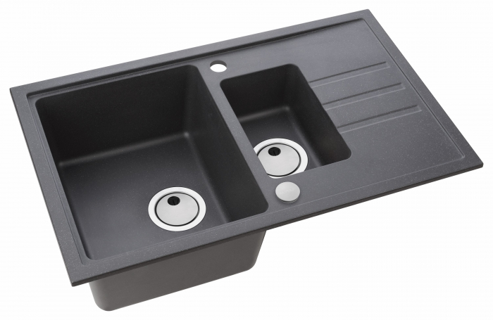 Chiuveta compozit Intermezzo 70 negru [2]
