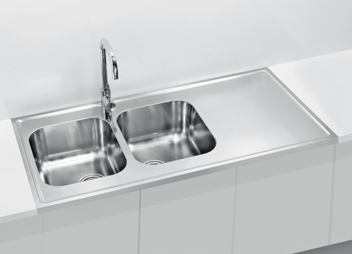 Chiuveta inox Classic 100 Pro satin [3]