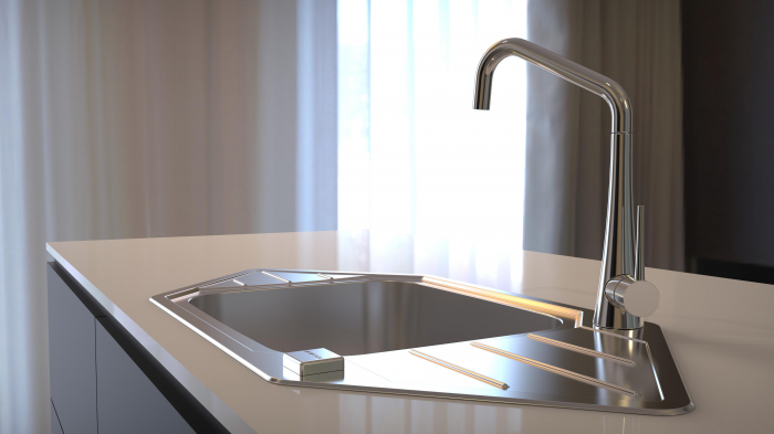 Chiuveta inox Praktik 130 satin(montaj pe colt) [6]