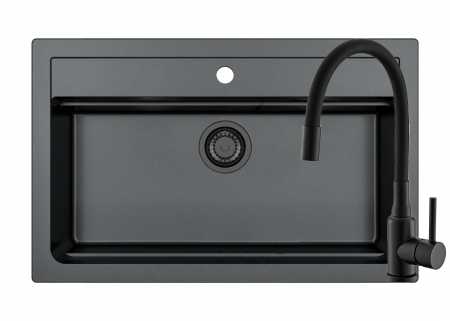 SETURI CHIUVETA DE BUCATARIE SI BATERIE - Pachet Atrox 40 si baterie Flexa All Black