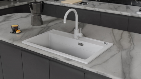 Chiuveta compozit Atrox 40 alb [1]