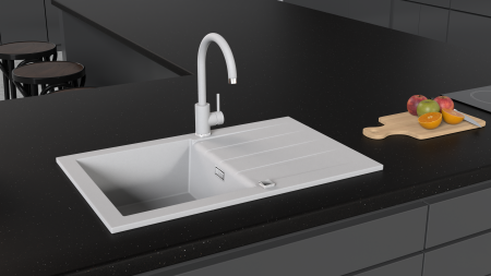 Chiuveta compozit Cadit 20 alb [2]