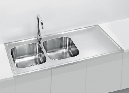 Chiuveta inox Classic 100 Pro satin [2]