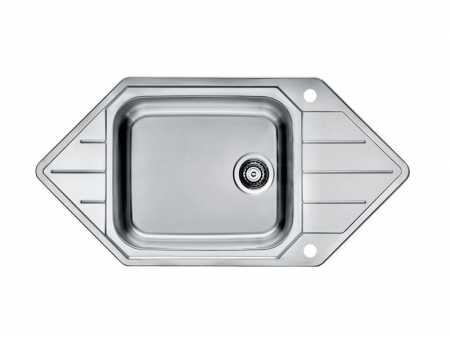 CHIUVETE INOX - Chiuveta inox Praktik 130 satin(montaj pe colt)