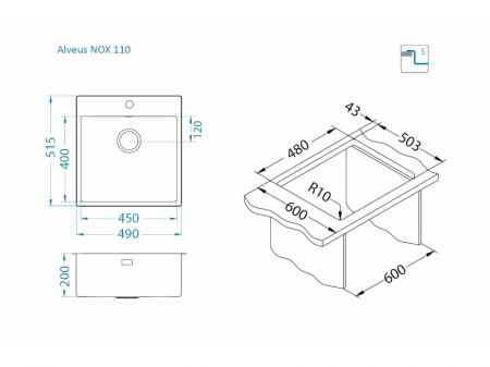 Pachet Alveus Nox 110 si baterie Stella [5]