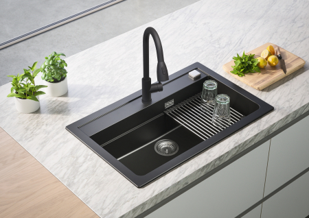 PRIMROSE NEGRU MAT - CAP EXTRACTIBIL CU DUS [2]