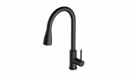 Compozit - ALVEUS PRIMROSE NEGRU MAT - CAP EXTRACTIBIL CU DUS