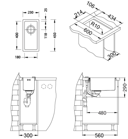 Chiuveta inox Quadrix 10 [4]