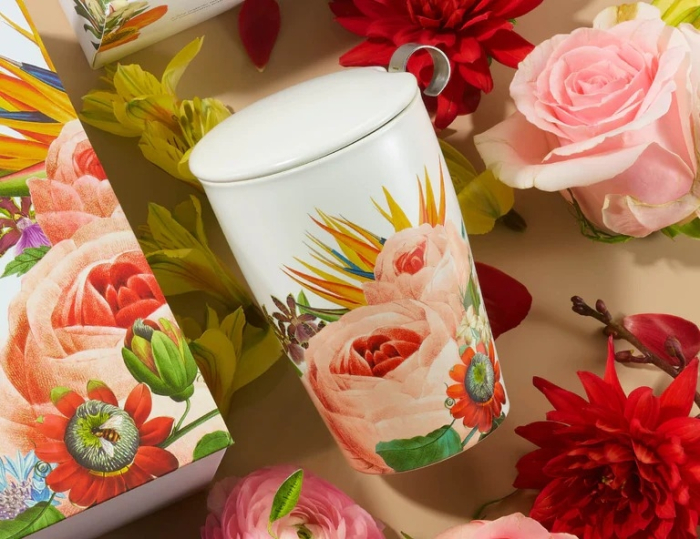 Cana ceai din ceramica cu pereti dubli si infuzor din inox Kati Jubilee [3]