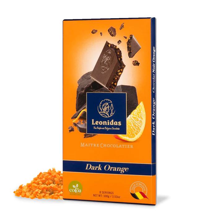 Tableta Ciocolata Neagra 54% cu Portocala 100g [1]