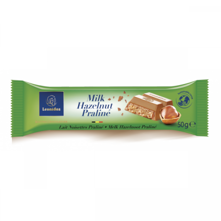 BUNĂTĂȚI GOURMET - Bara 30% Ciocolata Lapte Pralinata Cu Alune 50g