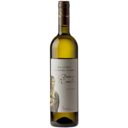 VIN ȘI PROSECCO - Da Vinci I Capolavori Alb Pinot Grigio - Dama cu Camelii 12%-0.75L