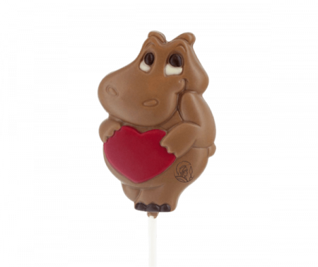 Delicii sezoniere din ciocolată - Lollipop Hippo 35g