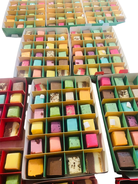 Calendar Advent cu 12 de bucăți de ciocolată de casă artizanală cu fructe [4]