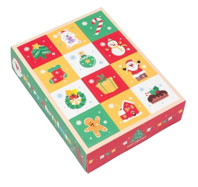 Calendar Advent cu 12 de bucăți de ciocolată de casă artizanală cu fructe [2]