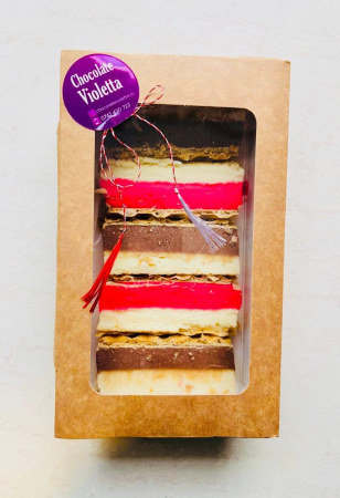 Ciocolata de casa - Ciocolata de casa cu Zmeura-Vanilie-Cacao—Alune-Napolitana